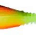 Soft Bait Gunki Grubby Shad 6 Uv Black Chicken