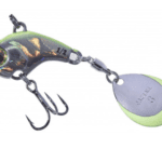 SPINNER ILLEX DERACOUP 3/4OZ/21G SILVER CHARTREUSE BACK
