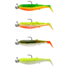 Cannibal Shad 6,8Cm/3G+5G 1/0 Darkwater Mix 4+4Buc/Pl