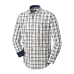 Camasa Oxford Modern Fit Bej/Blue/Brown Mar.Xl