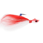 Jig Big Eye Bucktail Red White Crystal Flash 3,5G