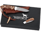 Set Cutite Frankonia Parforce Damasc Maner Lemn ( Cutit +Briceag ) - imagine 3