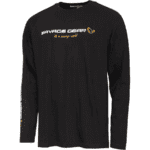 Tricou Savage Gear Signature Logo Long Sleeve Black Caviar Marimea Xl