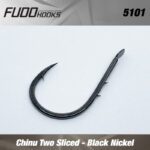 Carlige Fudo Chinu Two Sliced, Black Nickel  Nr 4 9buc/plic