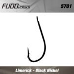 Carlige Fudo Limerick Black Nickel Nr 4 10buc/plic