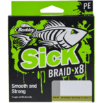 Fir Textil Berkley Sick Braid x8 Hi-Vis Yellow  0.14 mm 11.2 kg 150 m - imagine 3