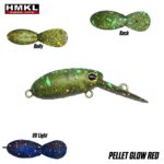 HMKL INCH Crank DR Custom Painted 25mm - 2g : Culoare - Pellet Glow Red