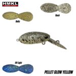 HMKL INCH Crank DR Custom Painted 25mm - 2g : Culoare - Pellet Glow Yellow