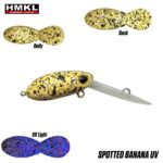 HMKL INCH Crank MR Custom Painted 25mm - 1.6g : Culoare - Spotted Banana UV