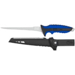 Cutit Mustad Pentru Filetat Ultra Flex Lama 20.3 cm Blue + Teaca