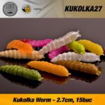 Naluca Pastrav Kukolka Worm 2.7cm Libra Lures : Culoare - 006 - imagine 5