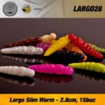 Naluca Pastrav Largo Slim Worm 2.8cm Libra Lures : Culoare - 006
