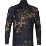 Bluza Korda Kool Zip Jersey Dark Kamo UPF 50+ Marimea S