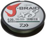 Fir Textil Daiwa J-braid X8 Verde 0.42 mm 46.5 kg 300 m