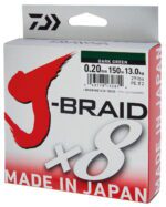 Fir Textil Daiwa J-braid X8 Verde 0.42 mm 46.5 kg 300 m - imagine 2