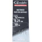 Carlige Legate Gamakatsu Method Hair Rig Bayonet Nr.12 , Fir 0,21mm/10cm 8 Buc / Plic