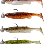 Fat Minnow Tail Rtf 9Cm/7G+7,5G 2/0 Clearwater 4+4Buc/Pl
