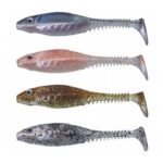 Xx Soft Bait Gunki Grubby Shad 8,5Cm Clear Water Kit 4Buc