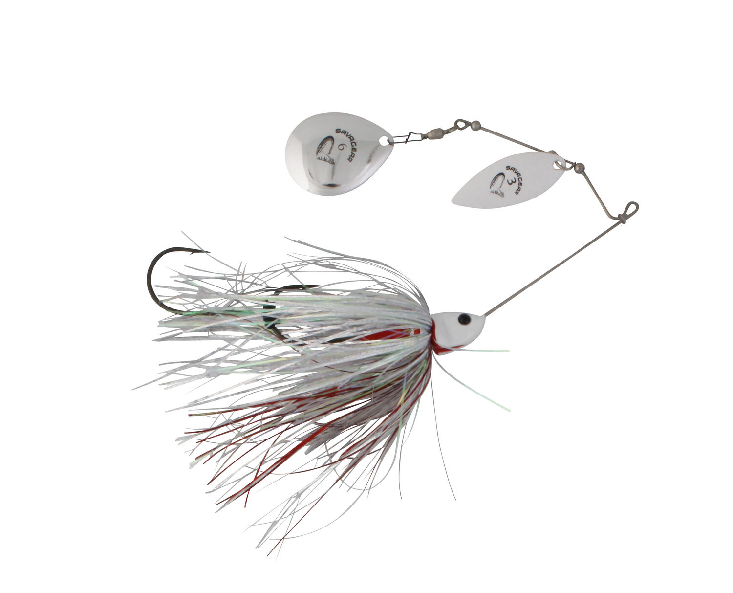 428d930d748ca0087462a70db97e53c7.jpg SPINNER DA BUSH 21G WHITE SILVER HOLO FLAME - imagine 1