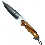 Cutit de Vanatoare Nieto Spania Maner Lemn, Lama 13 cm