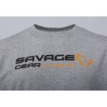 Tricou Savage Gear Signature Logo Grey Melange Marimea M - imagine 4