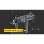 Arma Semiautomata Wadie-Munition Airsoft Arc Hekler&Koch MP7 A1 6 mm 350 bb 0.5 J - imagine 2
