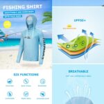 Bluza UV Relax Mash Camo Fish UPF 50+ - imagine 4