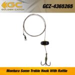 Catfish Rig Golden Catch Treble Hook With Rattle : Marime - 5/0