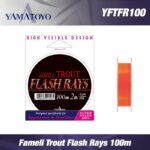 Fir Yamatoyo Famell Trout Flash Rays 100m : Marime - size 0.8 -3lb - 0.148mm - imagine 3