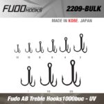 FUDO TREBLE HOOKS (FDTR-UV) BULK : Cod - 2209-8-B1000