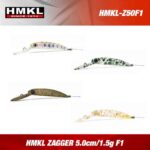HMKL ZAGGER 5.0cm/1.5g F1 : Culoare - Blank Gold Plate