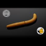Naluca pastrav Fatty D'Worm Tournament 55mm *(12)  Libra Lures : Culoare - 036 Coffee Milk - imagine 2