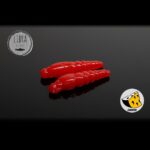 Naluca Pastrav Largo Slim Worm 2.8cm Libra Lures : Culoare - 021 Red