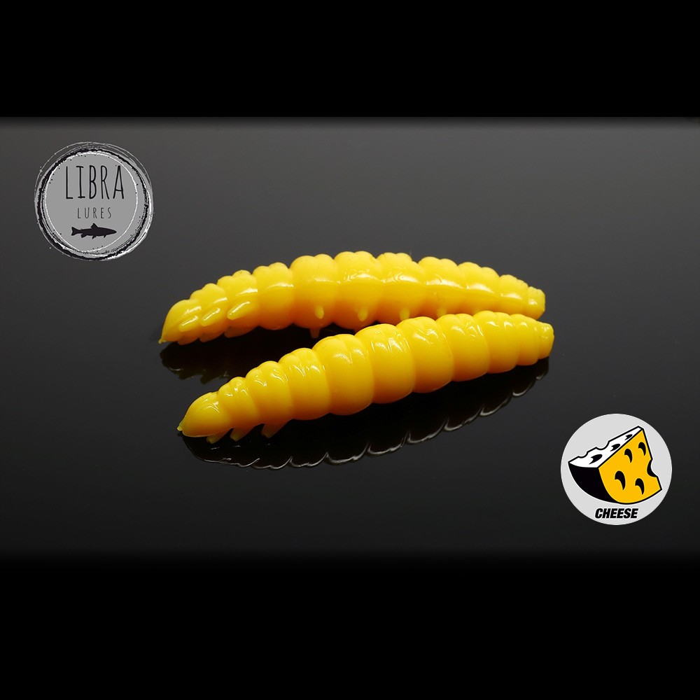 naluca-pastrav-larva-worm-35cm-libra-lures-1.jpg Naluca Pastrav Larva Worm 3.5cm Libra Lures : Culoare - 007 Yellow - imagine 1