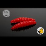 Naluca Pastrav Larva Worm 3.5cm Libra Lures : Culoare - 021 Red