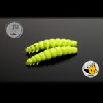 Naluca Pastrav Larva Worm 3.5cm Libra Lures : Culoare - 027 Apple Green