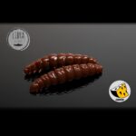Naluca Pastrav Larva Worm 3cm Libra Lures : Culoare - 038 Brown