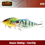 Vobler Dancer Sinking 7cm/22g Kenart : Culoare - PP - imagine 11