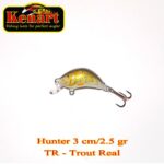 Vobler Hunter Floating 3cm/2,5g Kenart : Culoare - Trout Real