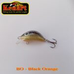Vobler Hunter Floating 3cm/2,5g Kenart : Culoare - Black Orange