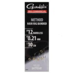 Carlige Legate Gamakatsu Method Hair Rig Band Nr.12 , Fir 0,21mm/10cm 8 Buc / Plic